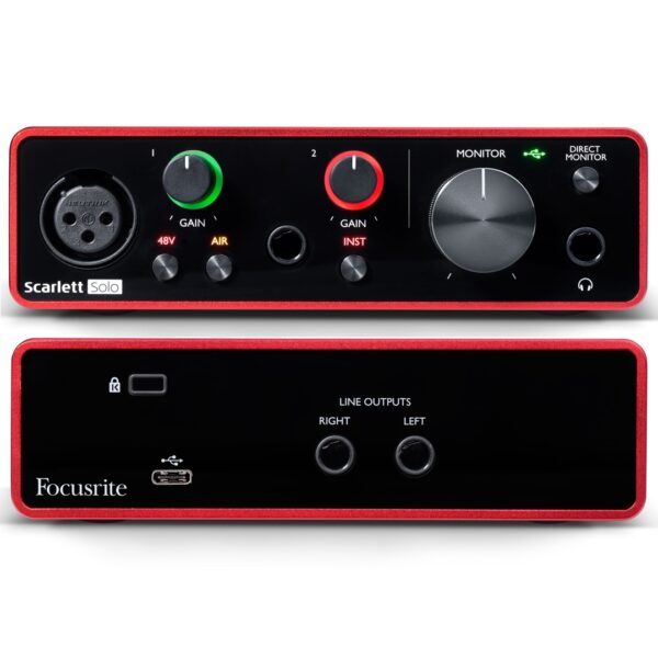 Focusrite Scarlett Solo (4th Generation) Scheda audio Usb 2 In/2 Out